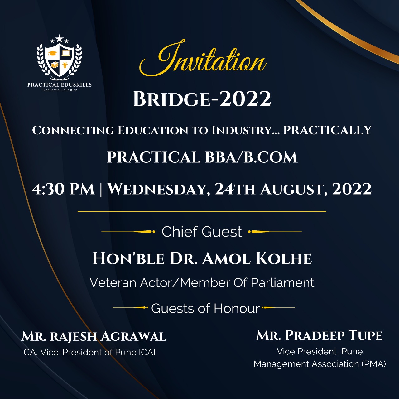 Invitation for special Event Bridge 2022